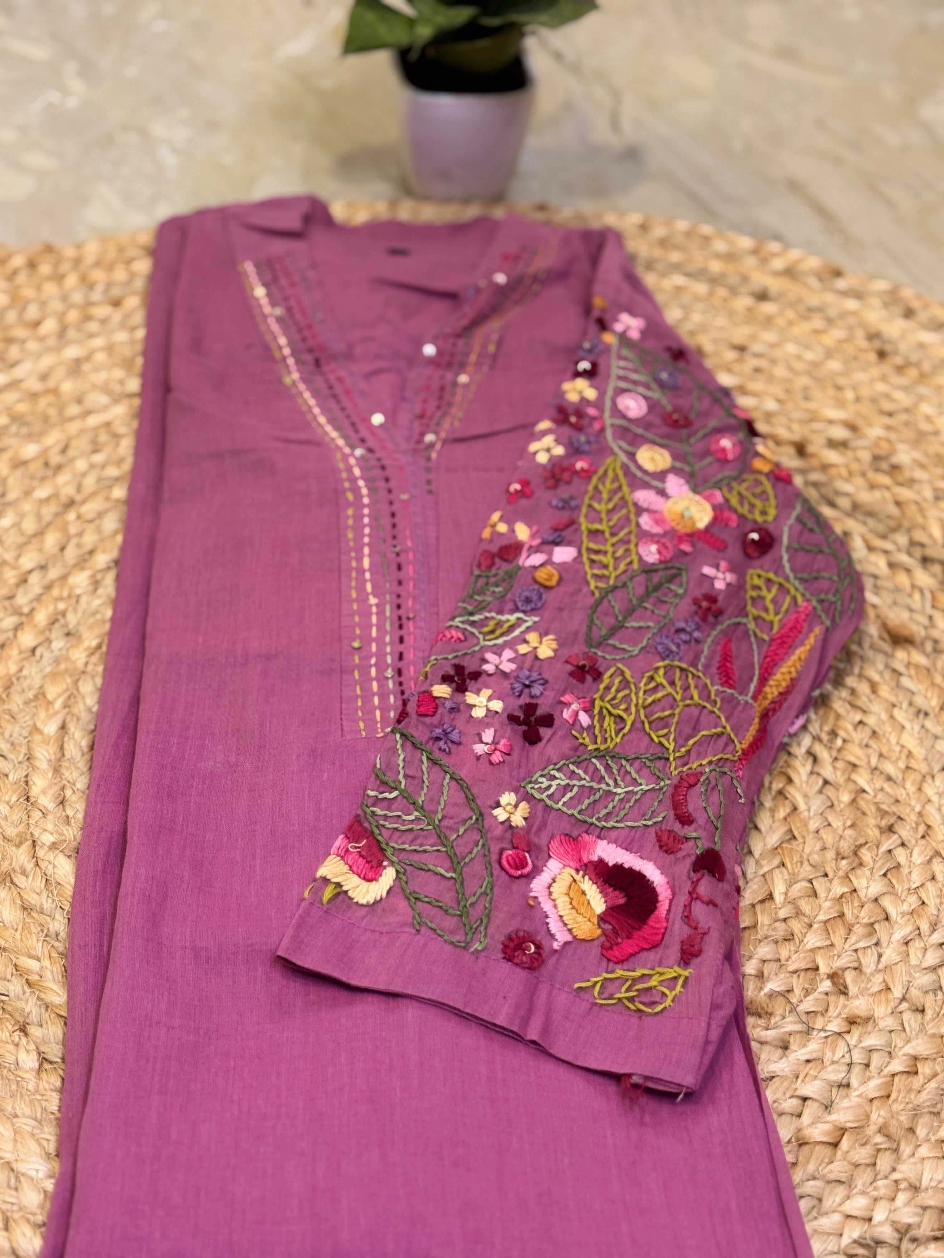 Pure mul cotton kurta