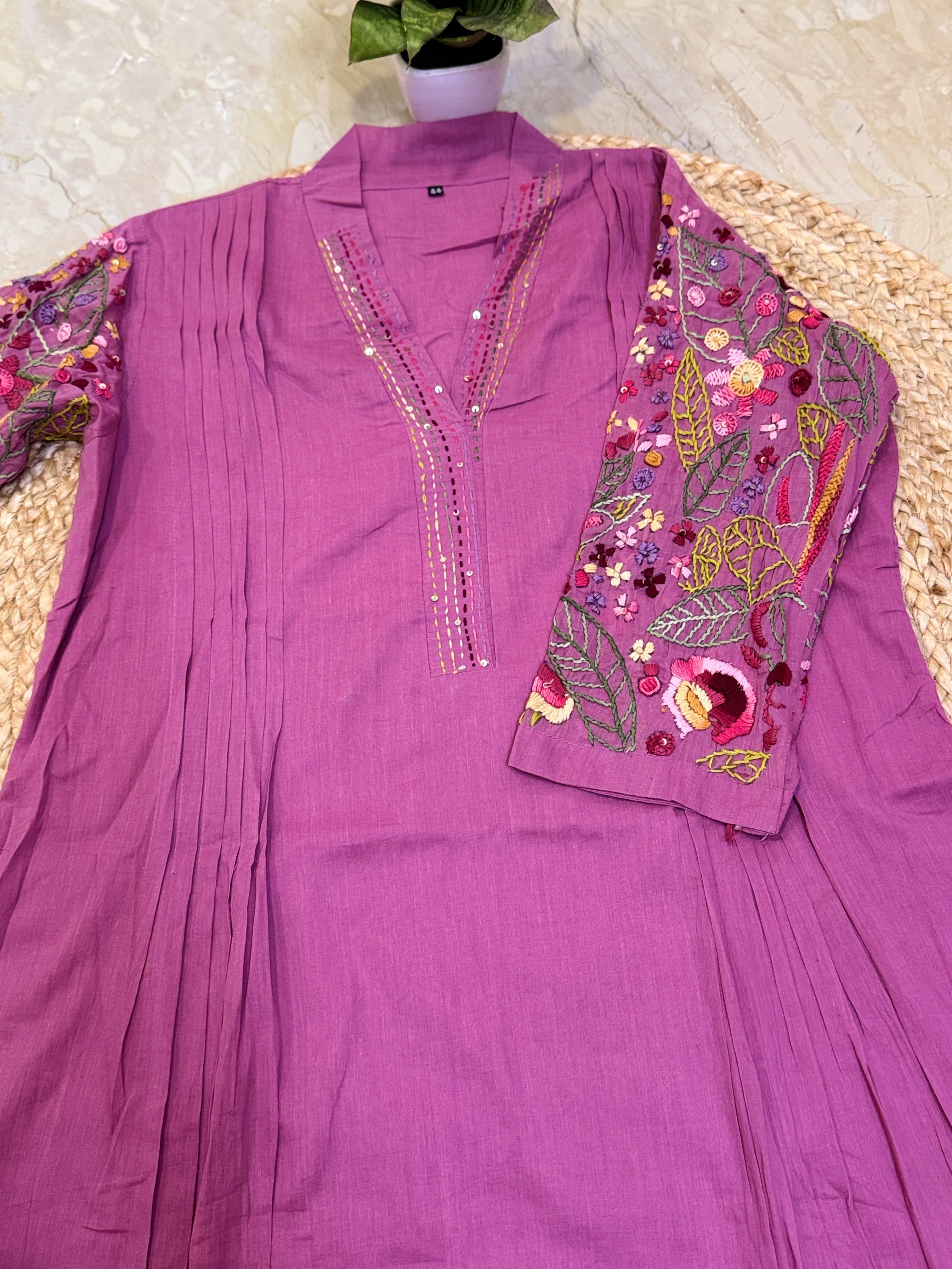 Pure mul cotton kurta