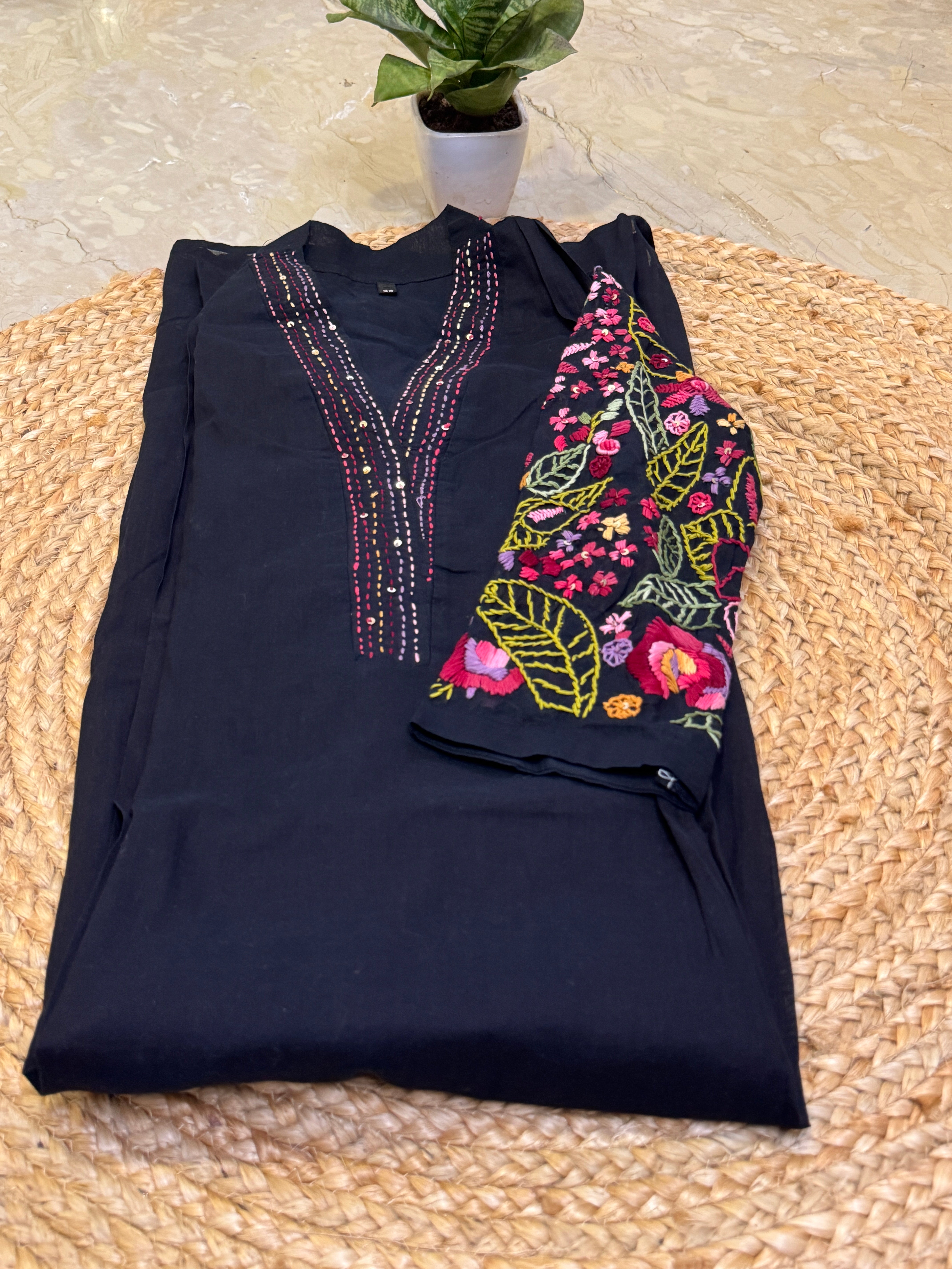 Pure mul cotton kurta